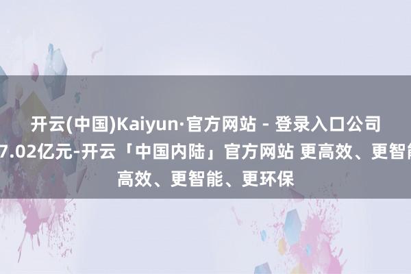 开云(中国)Kaiyun·官方网站 - 登录入口公司累计失掉17.02亿元-开云「中国内陆」官方网站 更高效、更智能、更环保